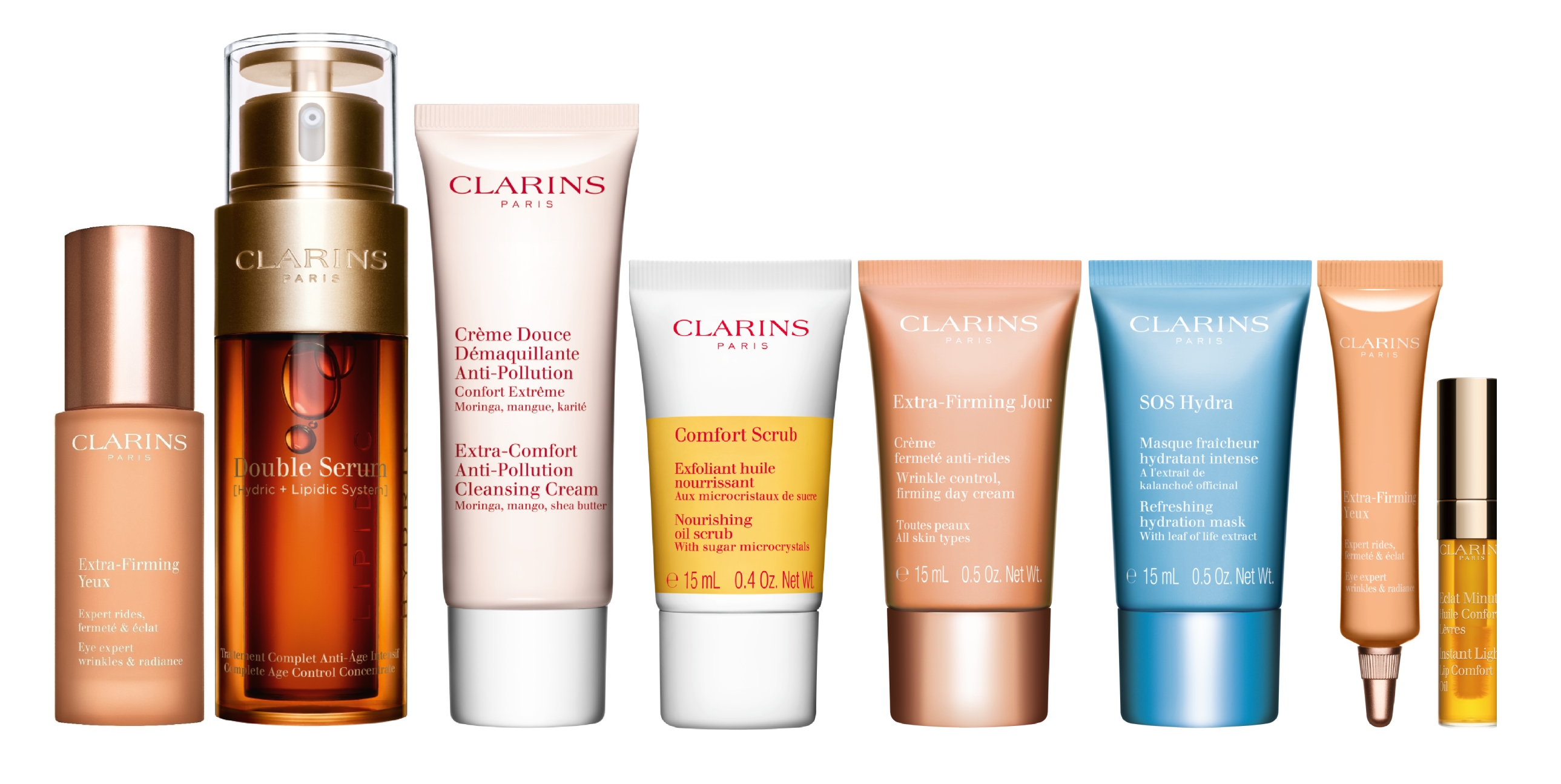Clarins 賦活雙精華及眼霜套裝