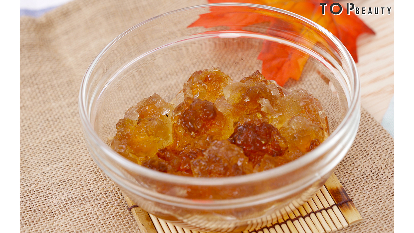 桃膠會發大 3-4 倍