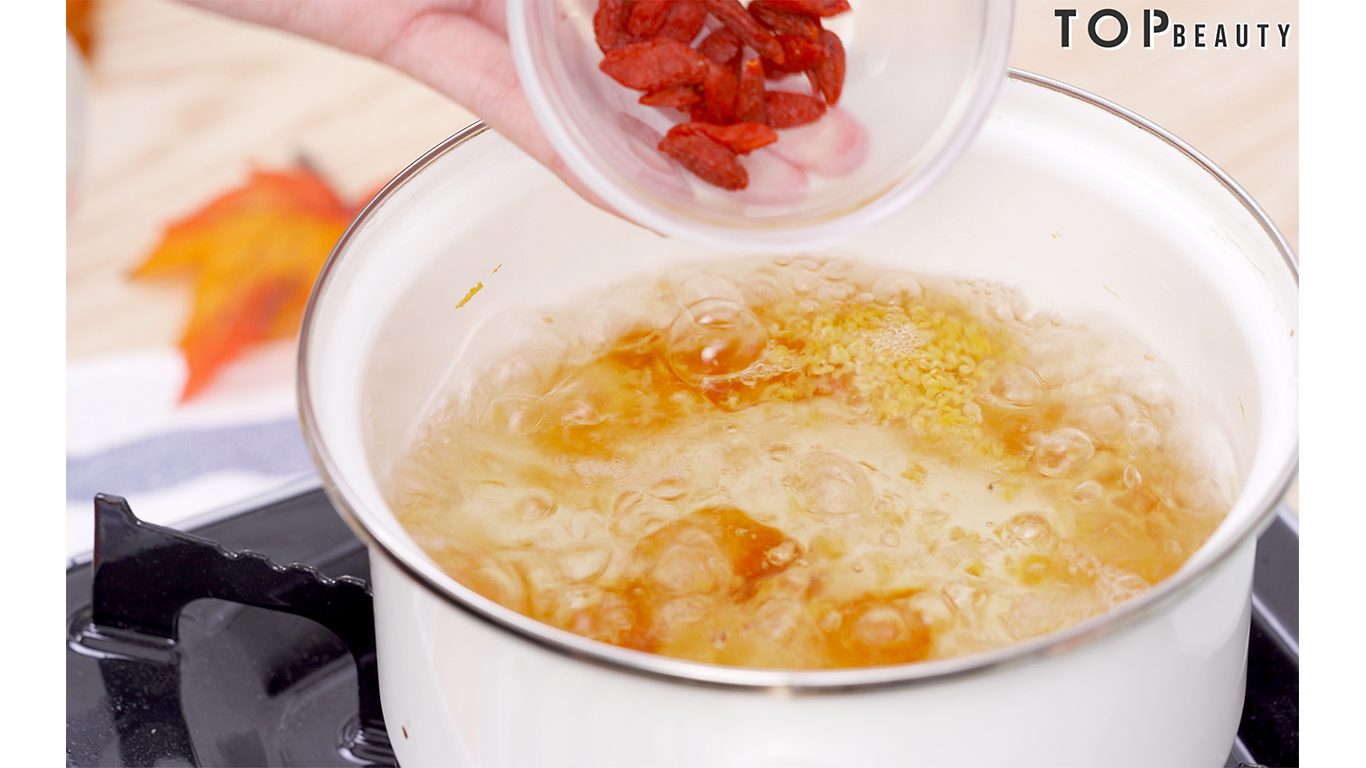 加入枸杞再煮5分鐘