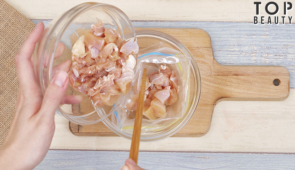 香菇麻油雞燴飯_醃雞肉