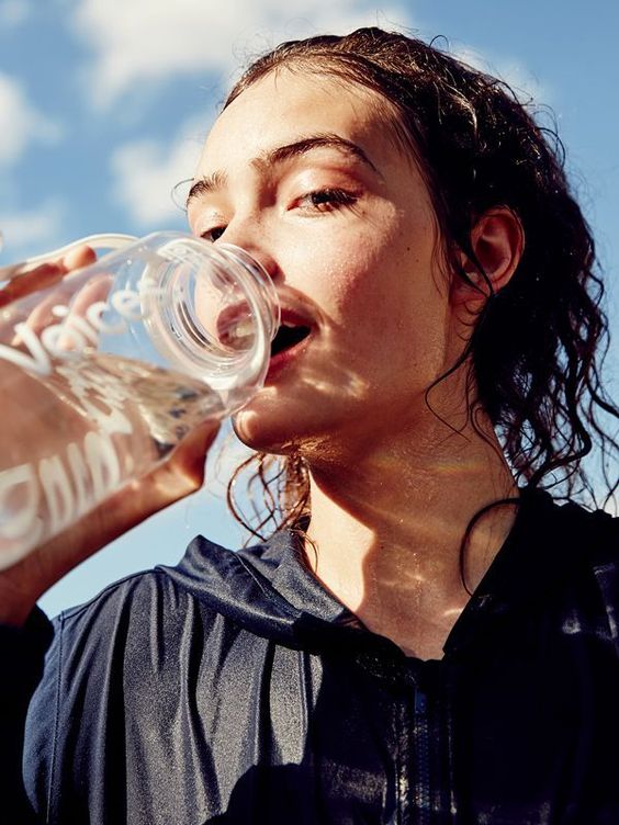 woman drink water