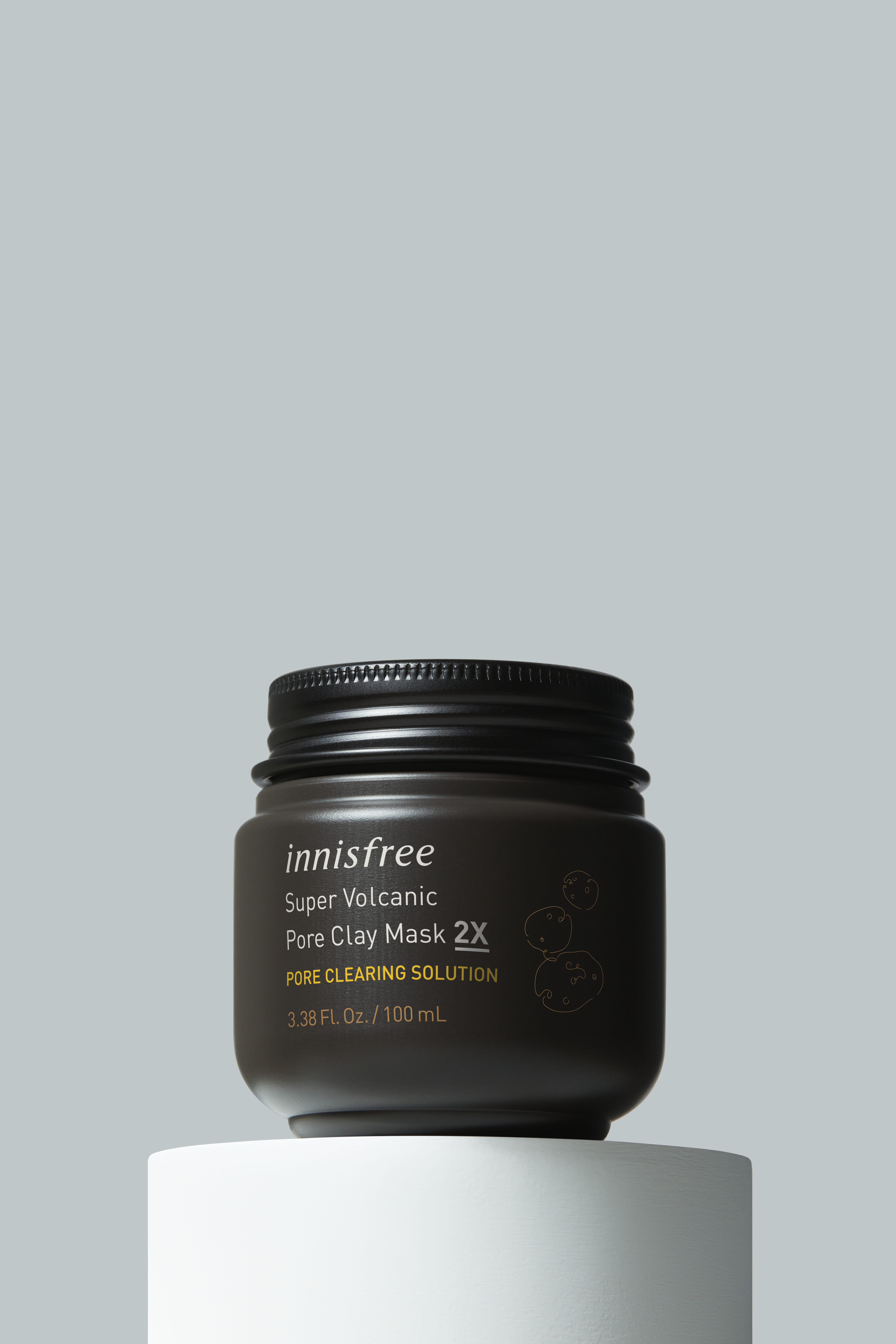 innisfree超級火山泥毛孔清潔緊實面膜2X