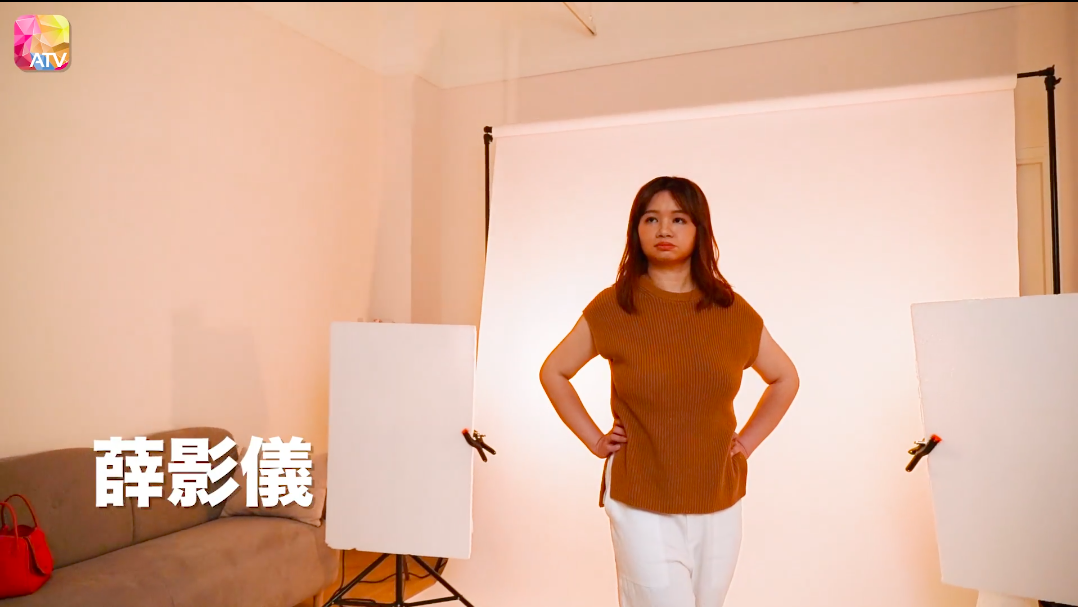 也許是欠缺經驗，可見阿儀無論是肢體上或表情上都顯得生硬。