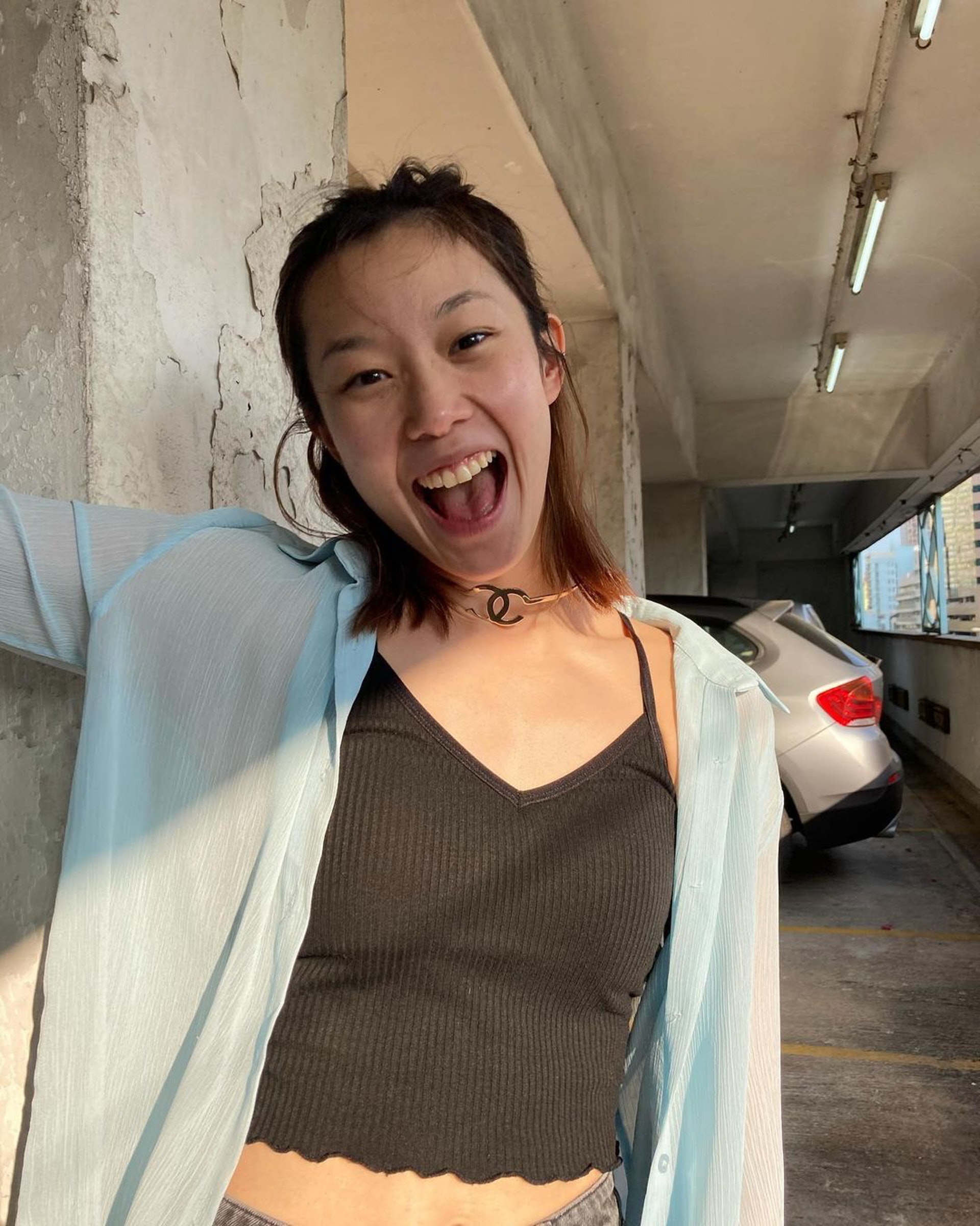歐鎧淳私底下也是一個非常貪靚的女生