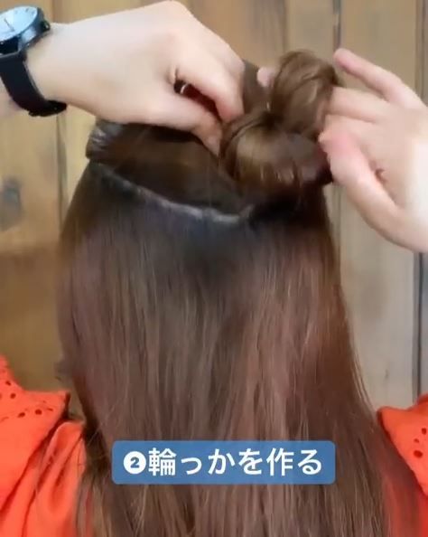 半丸子頭步驟二4