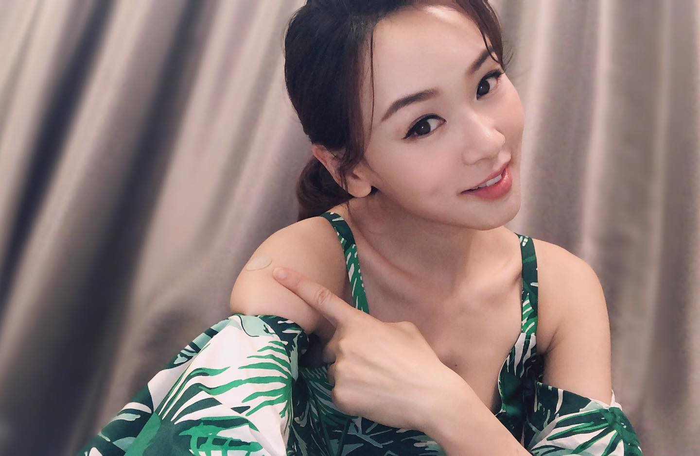 楊思琦剛打完針
