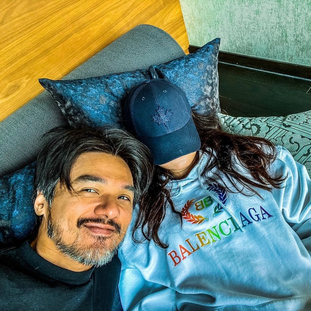 馮德倫在舒淇生日時發放的照片。