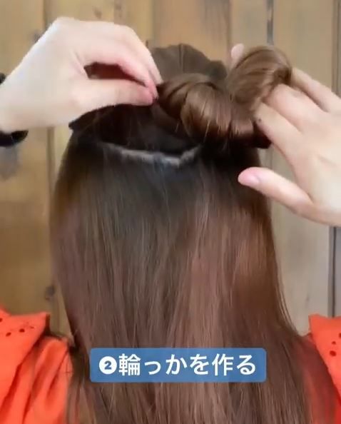 半丸子頭步驟二2