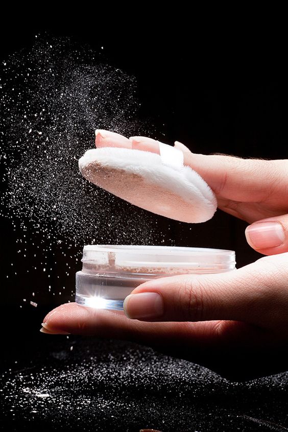 無底妝也要上碎粉