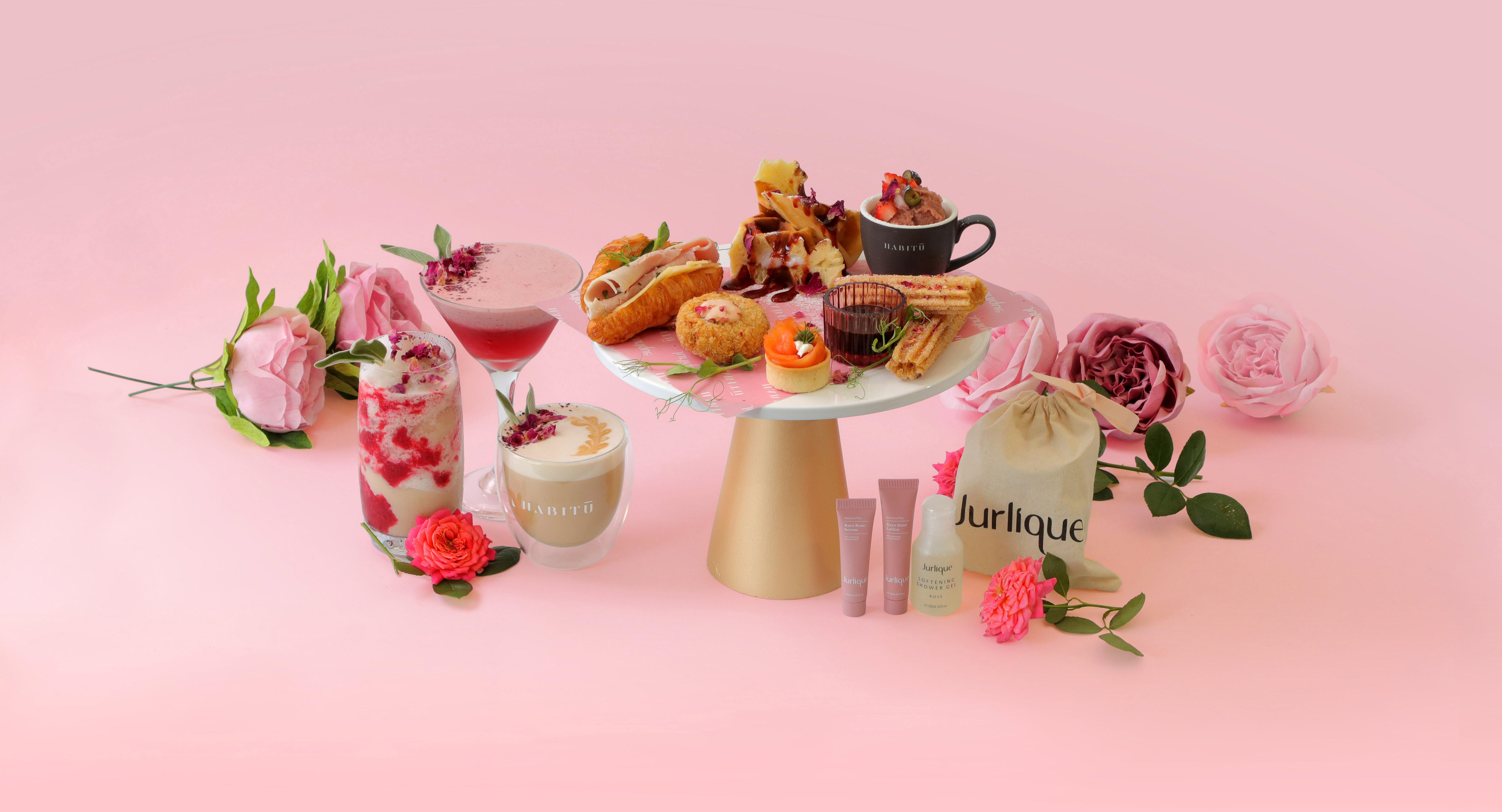 Jurlique x HABITŪ英式下午茶Lucent Rose Tea Set