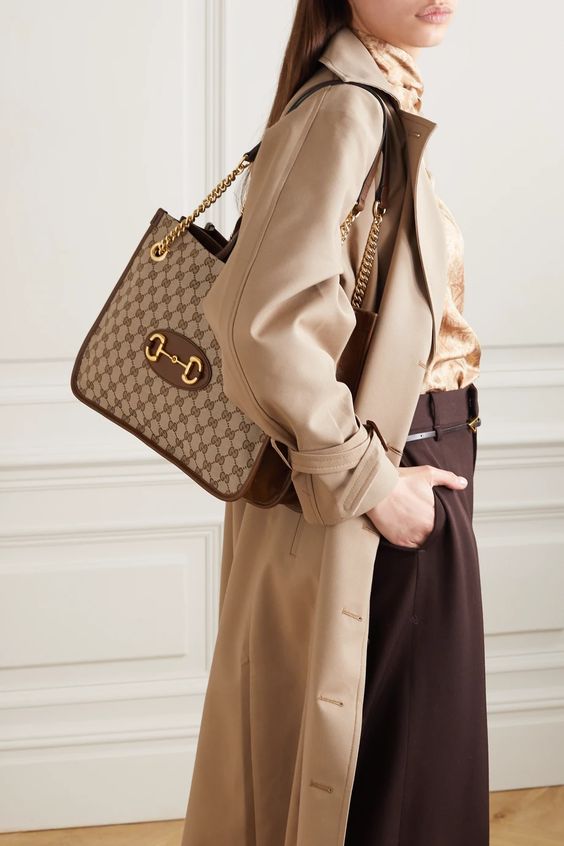 Gucci馬銜扣1955中型手提袋