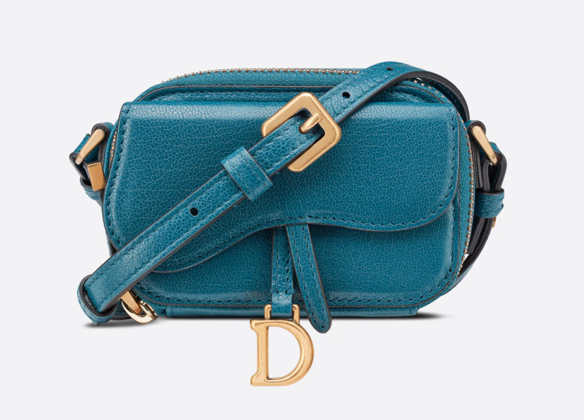 Dior 迷你Saddle Bag 拆了肩帶還可當作化妝包或卡片相機包用