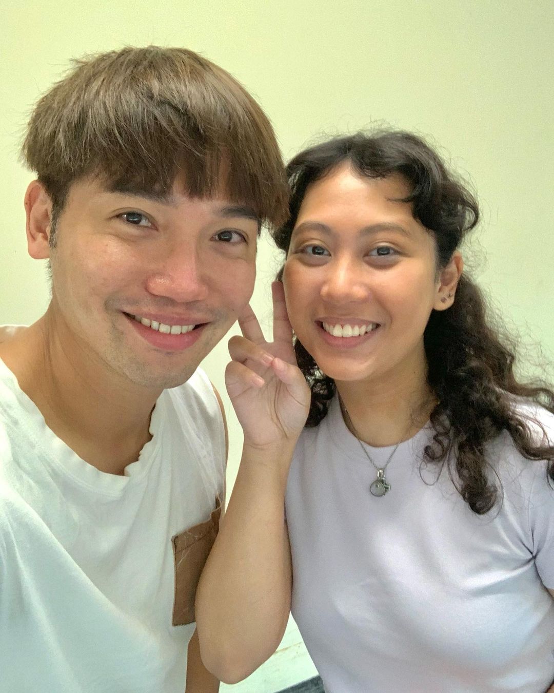 黃健東與「東涌羅浩楷」Kirsten利愛安合照。