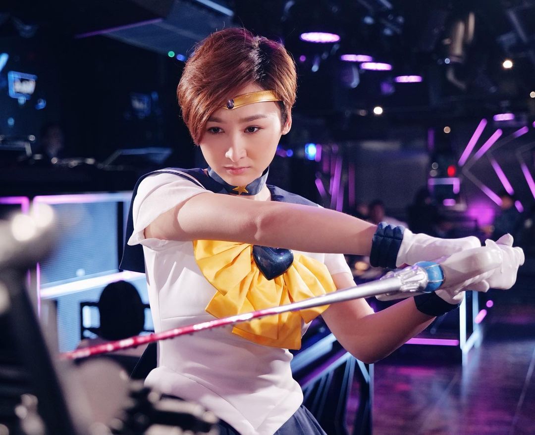 《七公主》高海寧美少女戰士造型照。