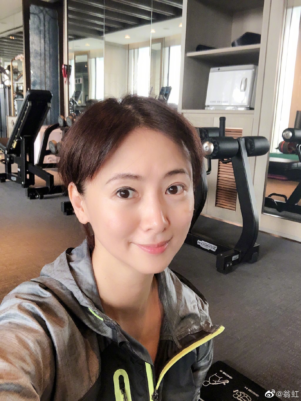 翁虹做完運動皮膚好好