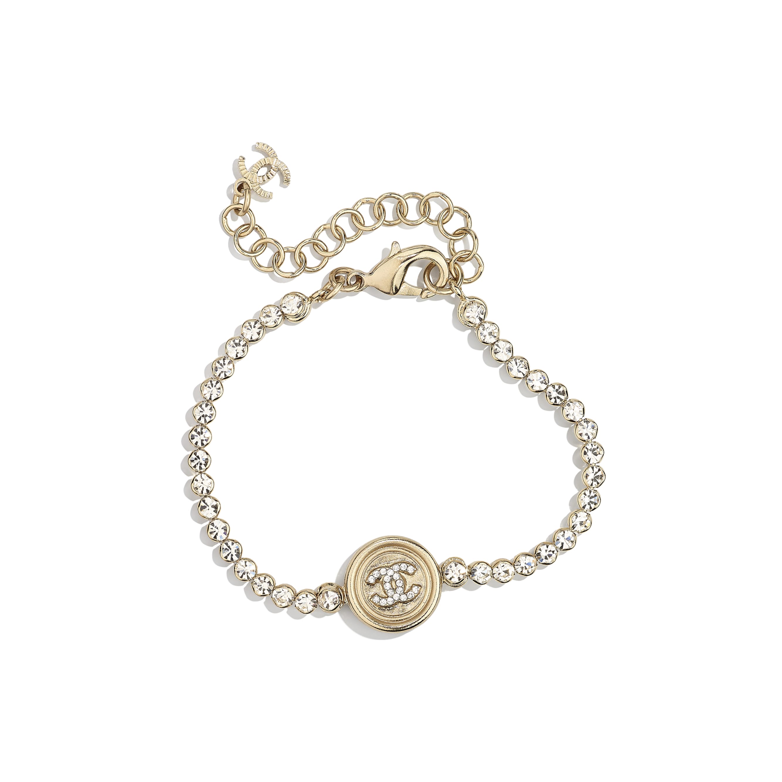 Chanel 金屬及水晶手鍊 $4,300