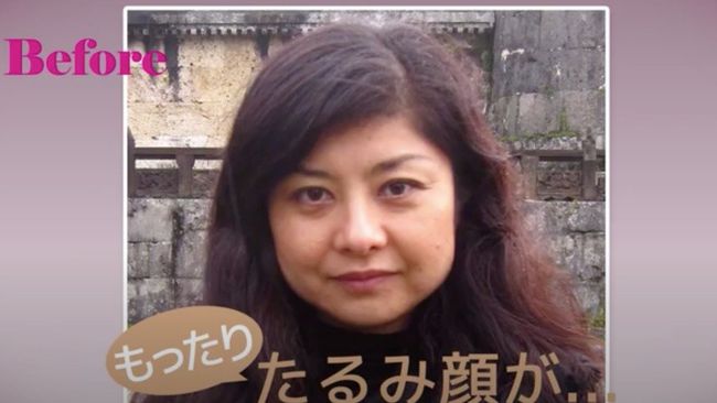 間間田佳子老師做臉部瑜伽前