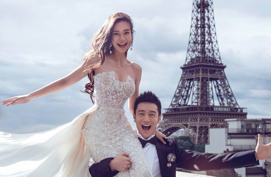 黃曉明與Angelababy楊穎的婚照