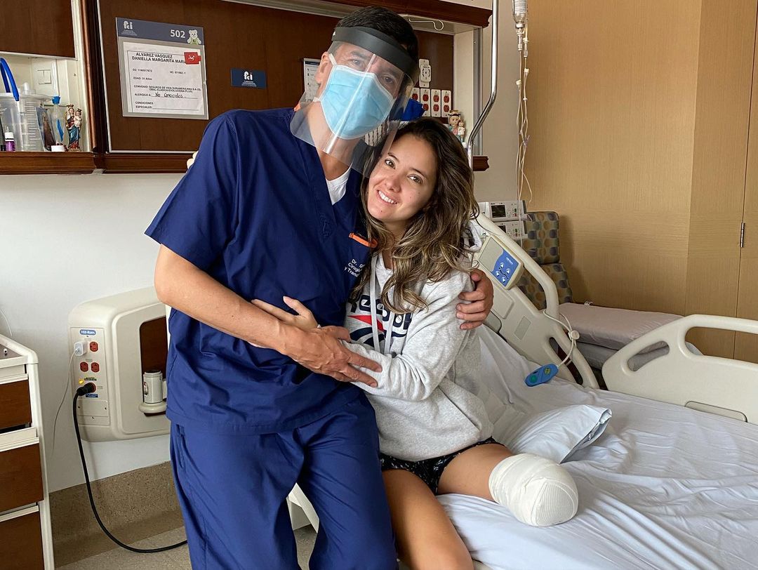 最後必須將左腿膝蓋以下截肢。