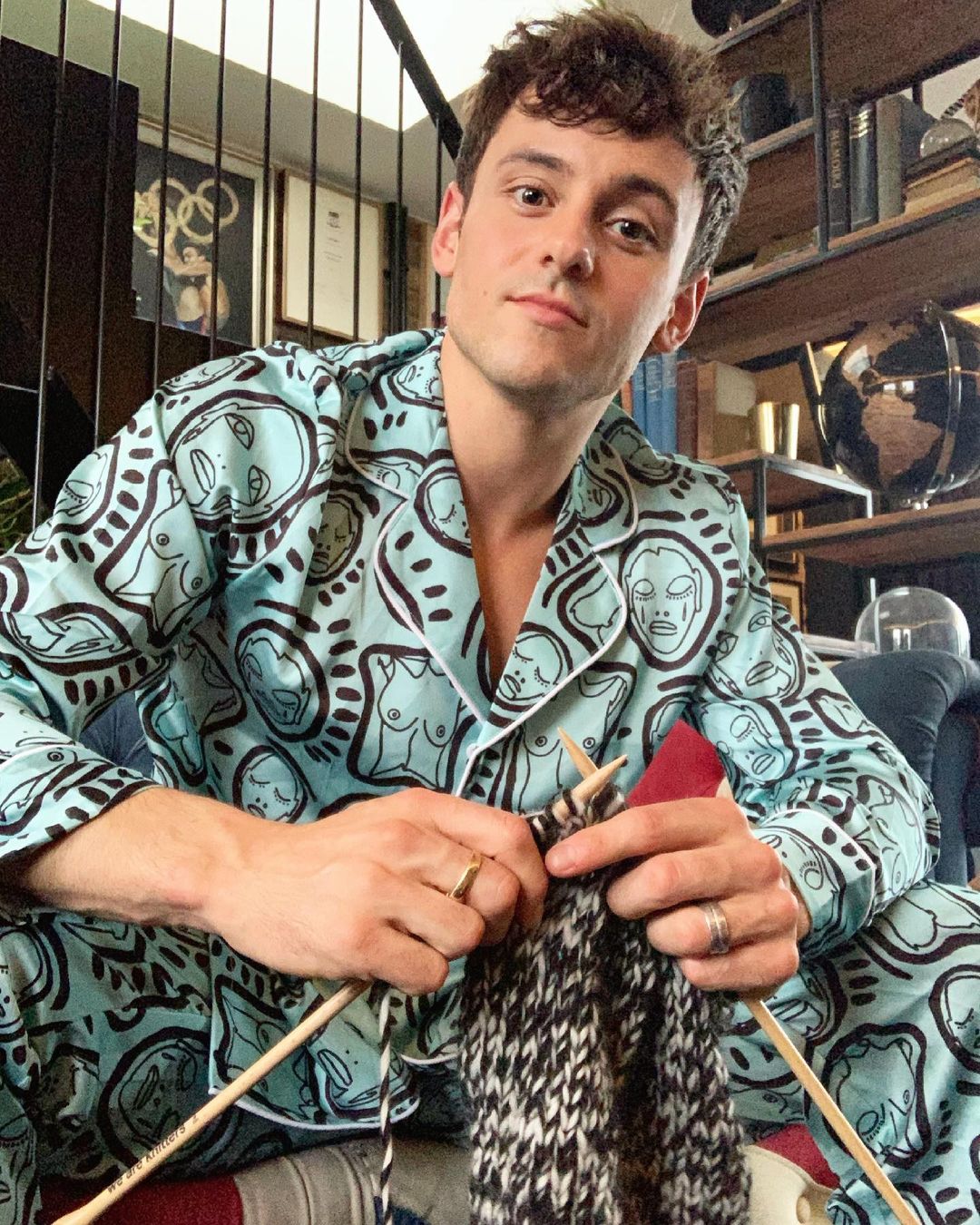 Tom Daley最愛編織減壓。