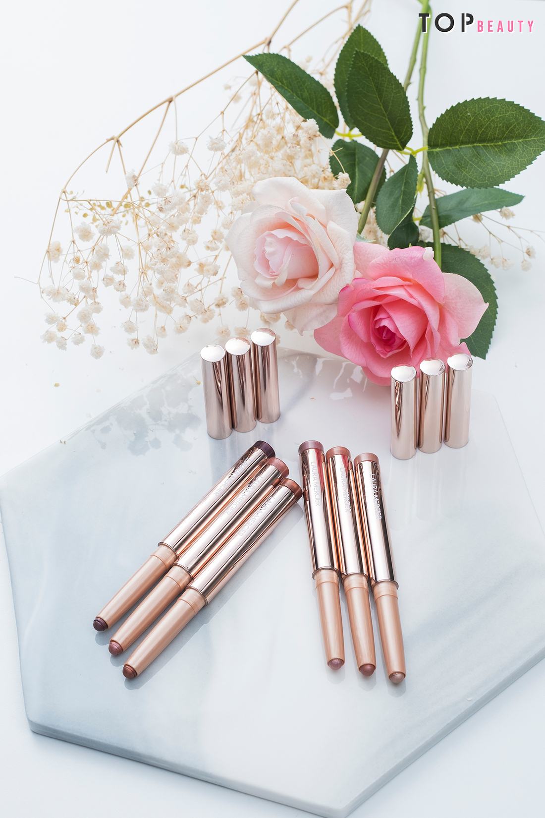 Laura Mercier粉金玫瑰幻魅眼影筆