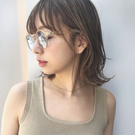 小Ω短髮的重點是髮尾的地方微微翹起來