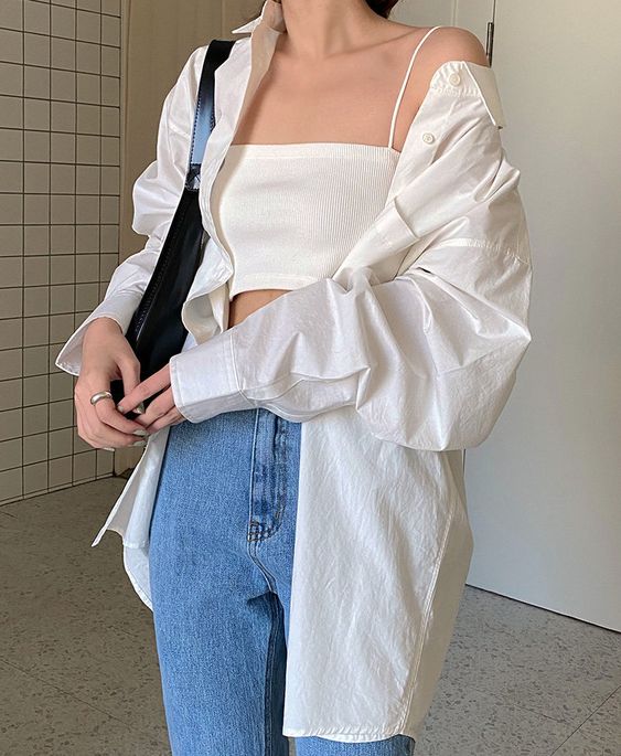 Bra Top配襯透視恤衫