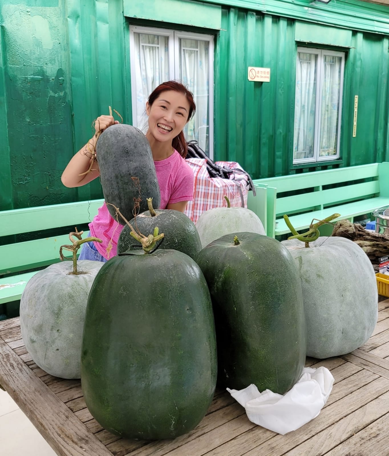 陳琪種了好大南瓜自給自足