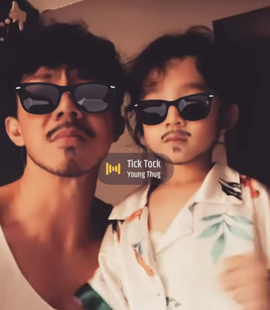 張靖自出生以來已經好有音樂感