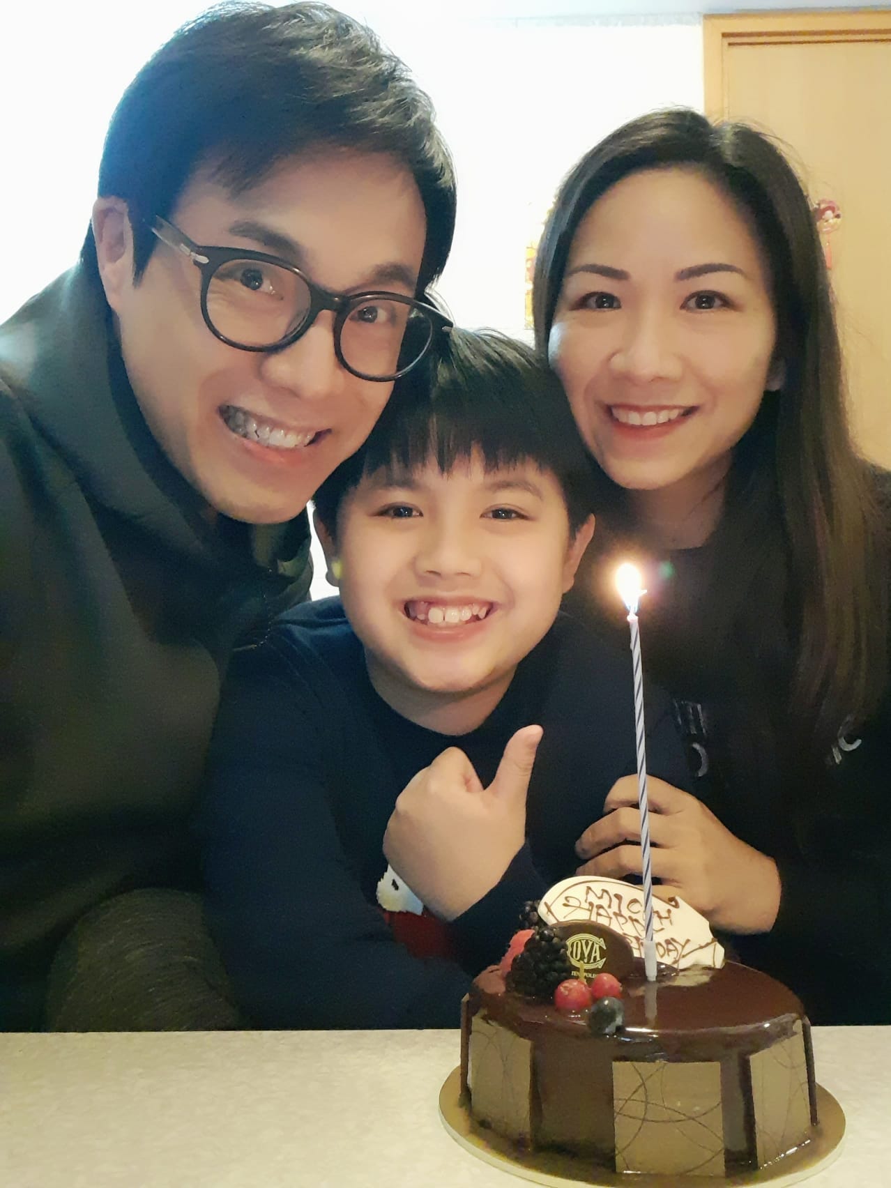 章志文與太太計劃讓兒子到加拿大升學