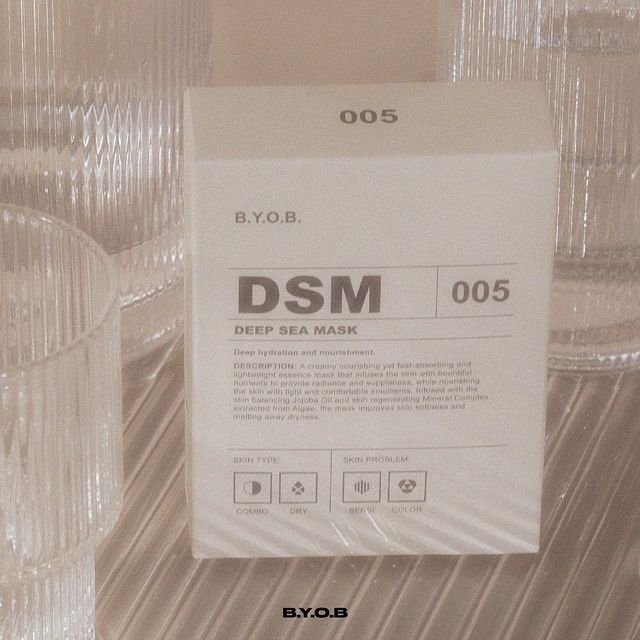 B.Y.O.B Deep Sea Mask 深海深層保濕液態精華面膜