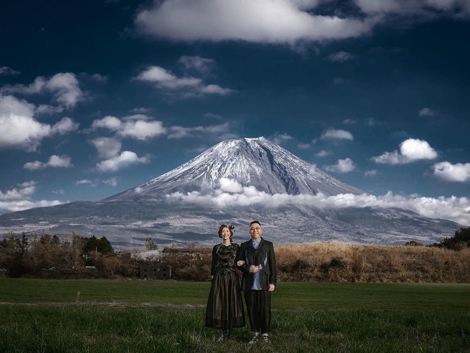 C君與黃天頤到日本以富士山作背景影pre wedding