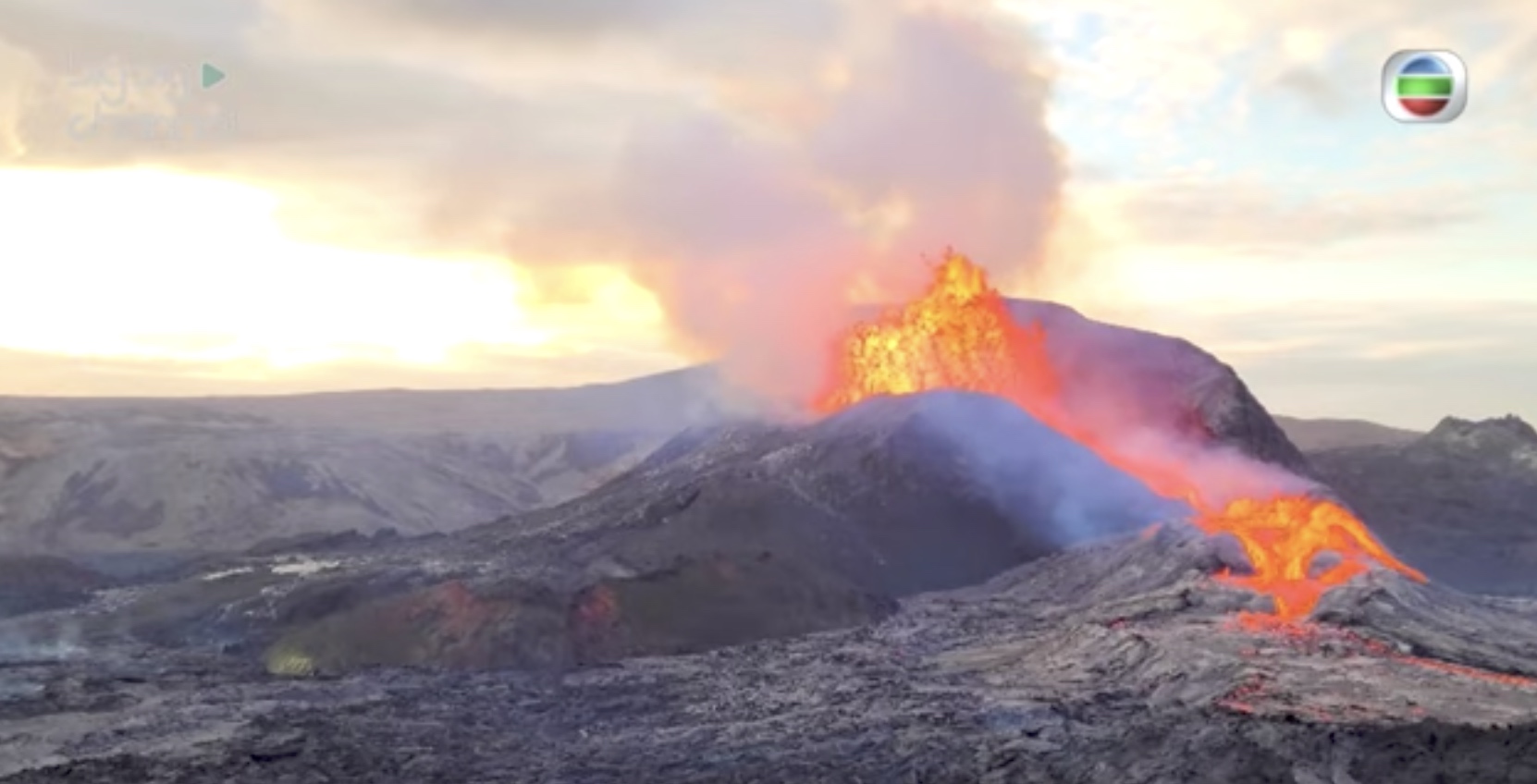 火山爆發實境