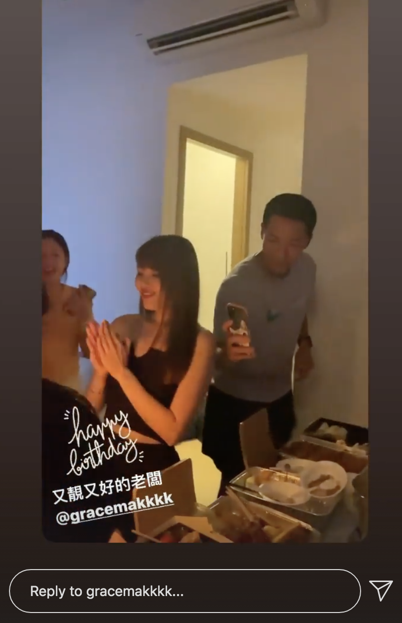 柳俊江與Grace非常溫馨。