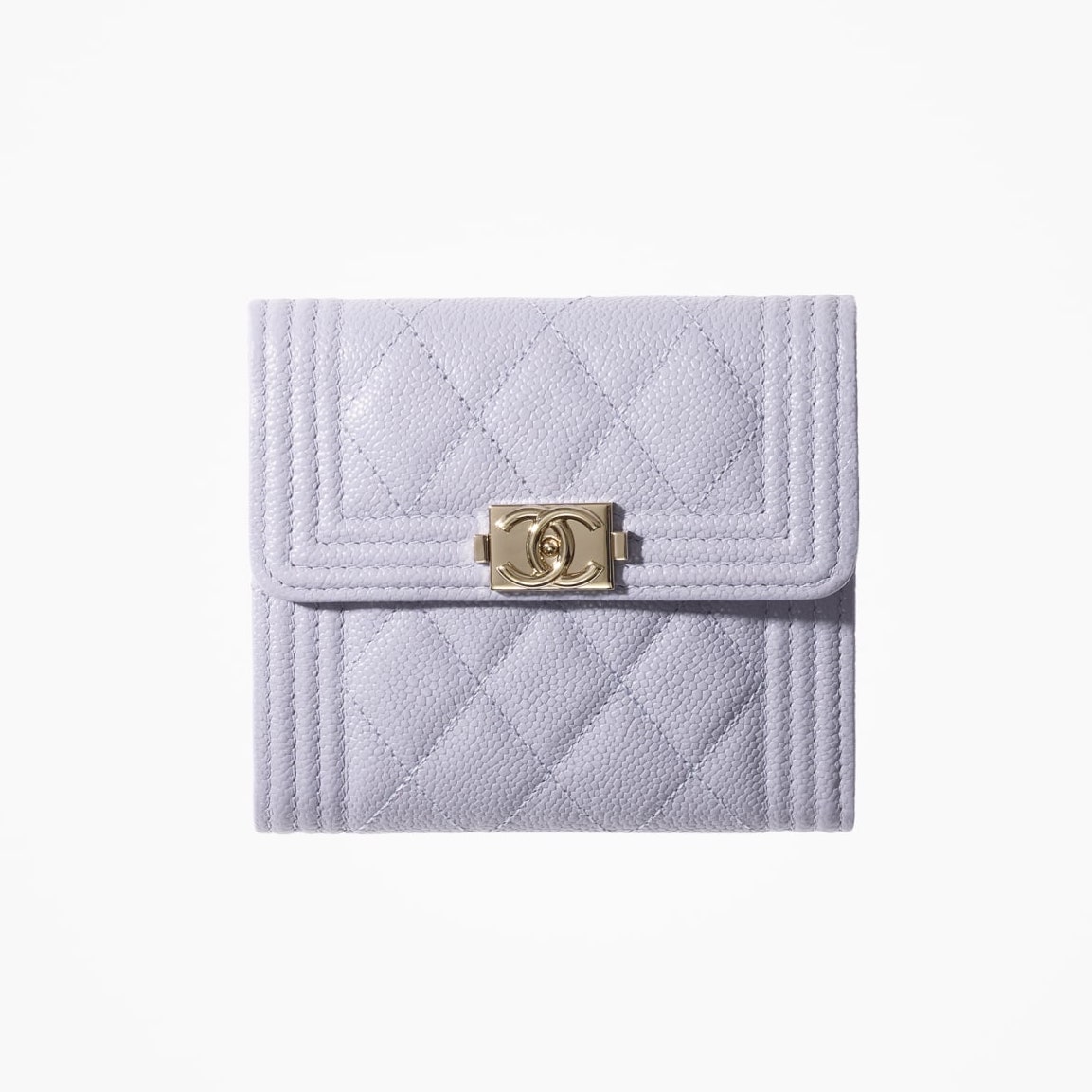 Boy Chanel細號垂蓋銀包 $7,600