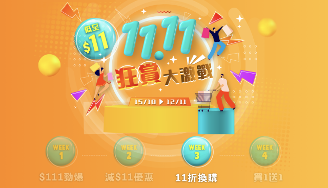 百佳即日起至11月12日推出「狂賞大激戰」活動