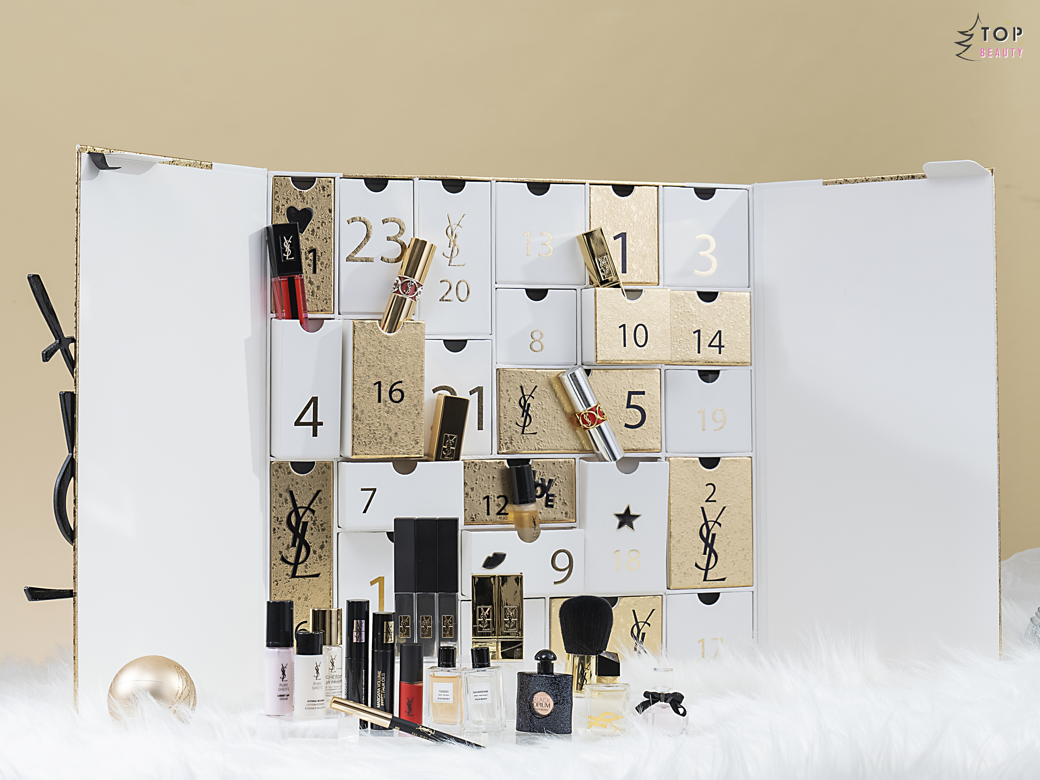 YSL BEAUTÉ 2021節日限量版倒數月曆禮盒 $2,500