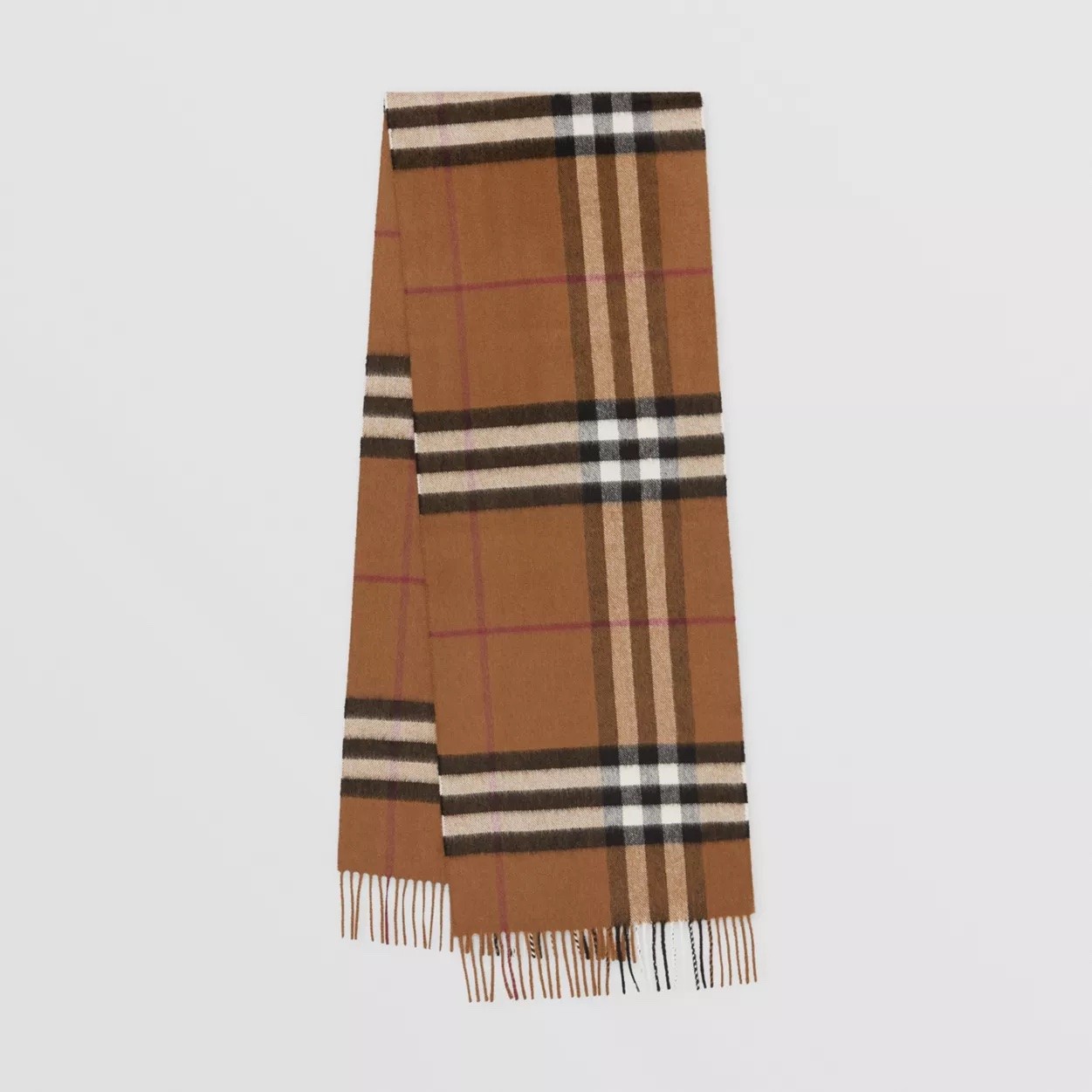 Burberry 經典格紋羊絨圍巾 $4,300