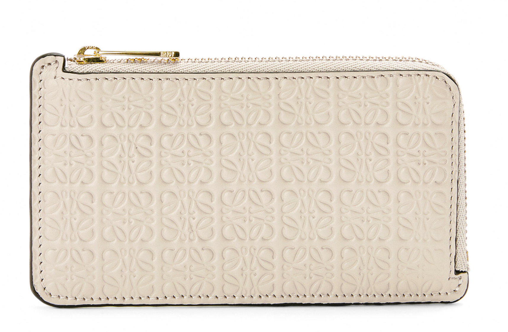 Loewe 立體壓紋小牛皮重複圖案硬幣卡片套 $2,850