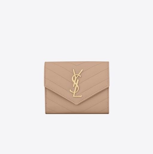 Saint Laurent Trifold Compact Wallet $5,400