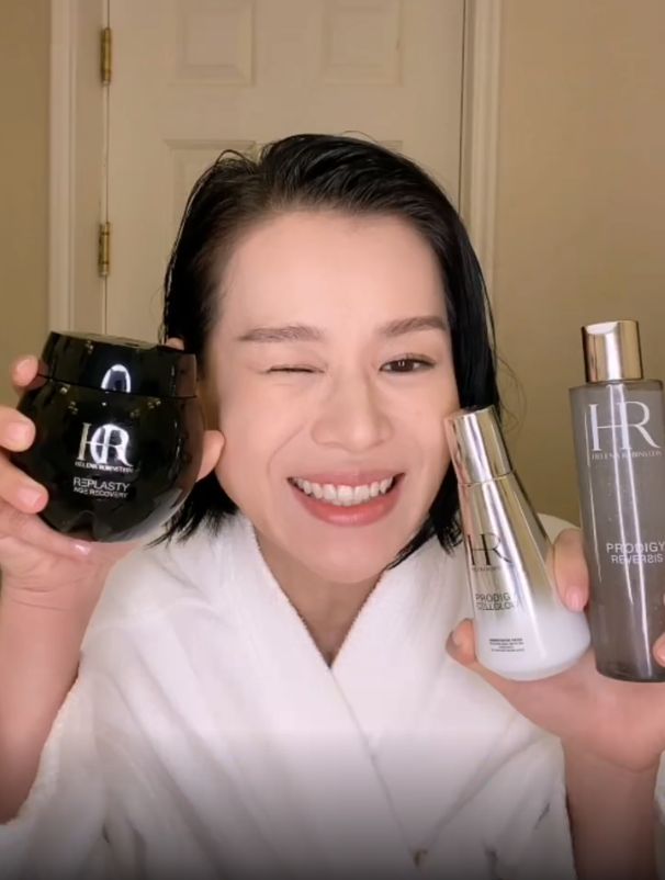 胡杏兒平時睡前會使用這些護膚產品