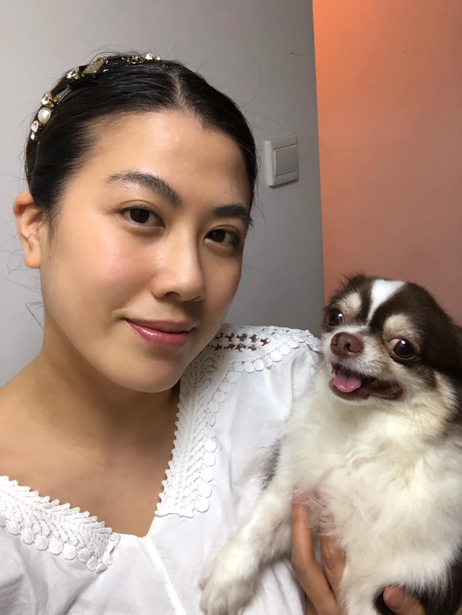 陳彥行經常分享與狗仔的照片。