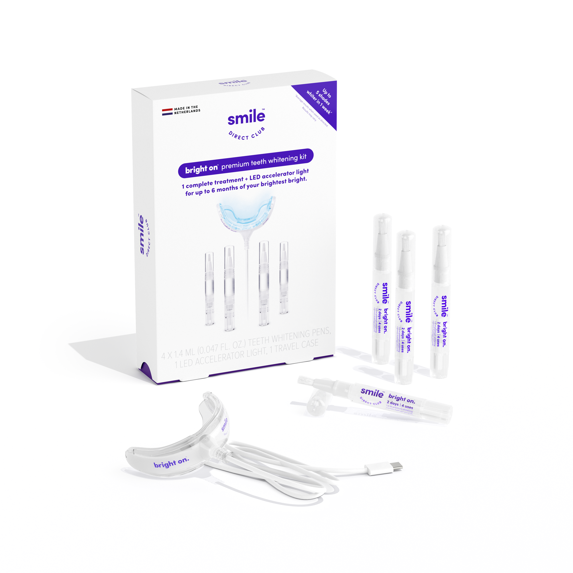 聖誕禮物推介四:SmileDirectClub bright on™優質牙齒美白套裝 $469