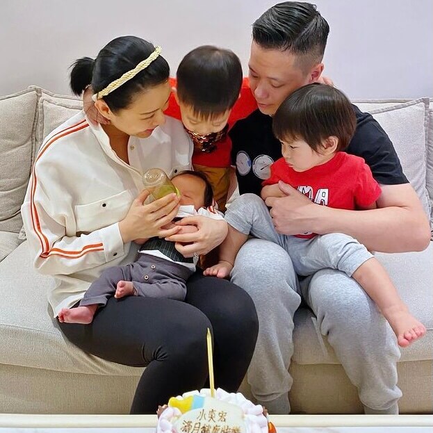 胡杏兒於今年4月初宣布誕下細仔李奕宏(Liam)