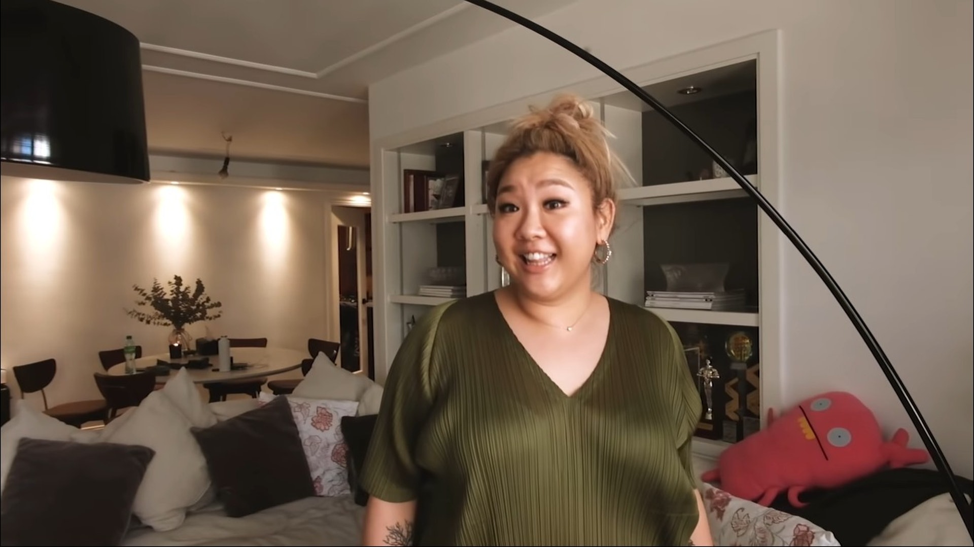 客廳以米白色為主。