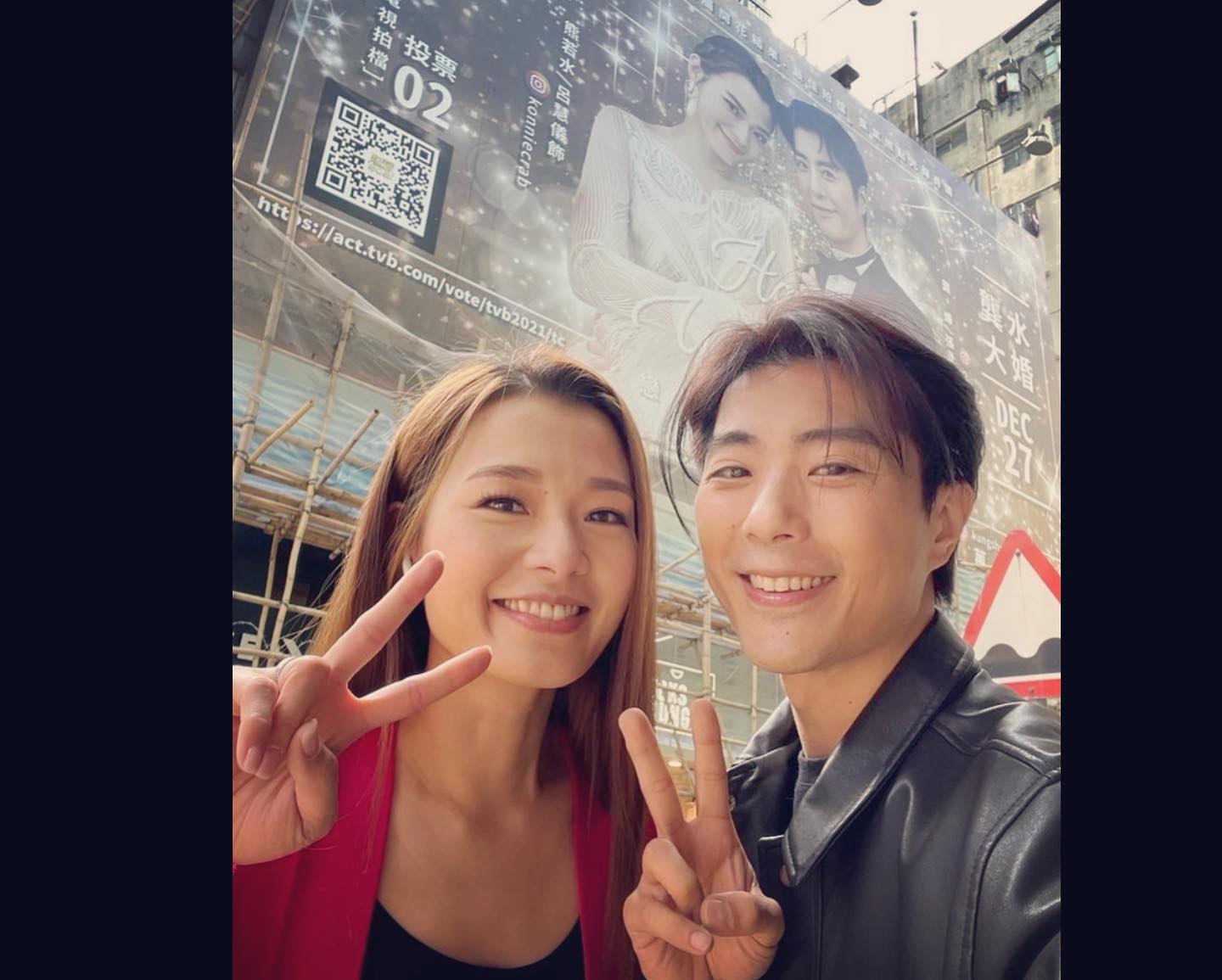 張景淳日前與呂慧儀打卡否認遲到。