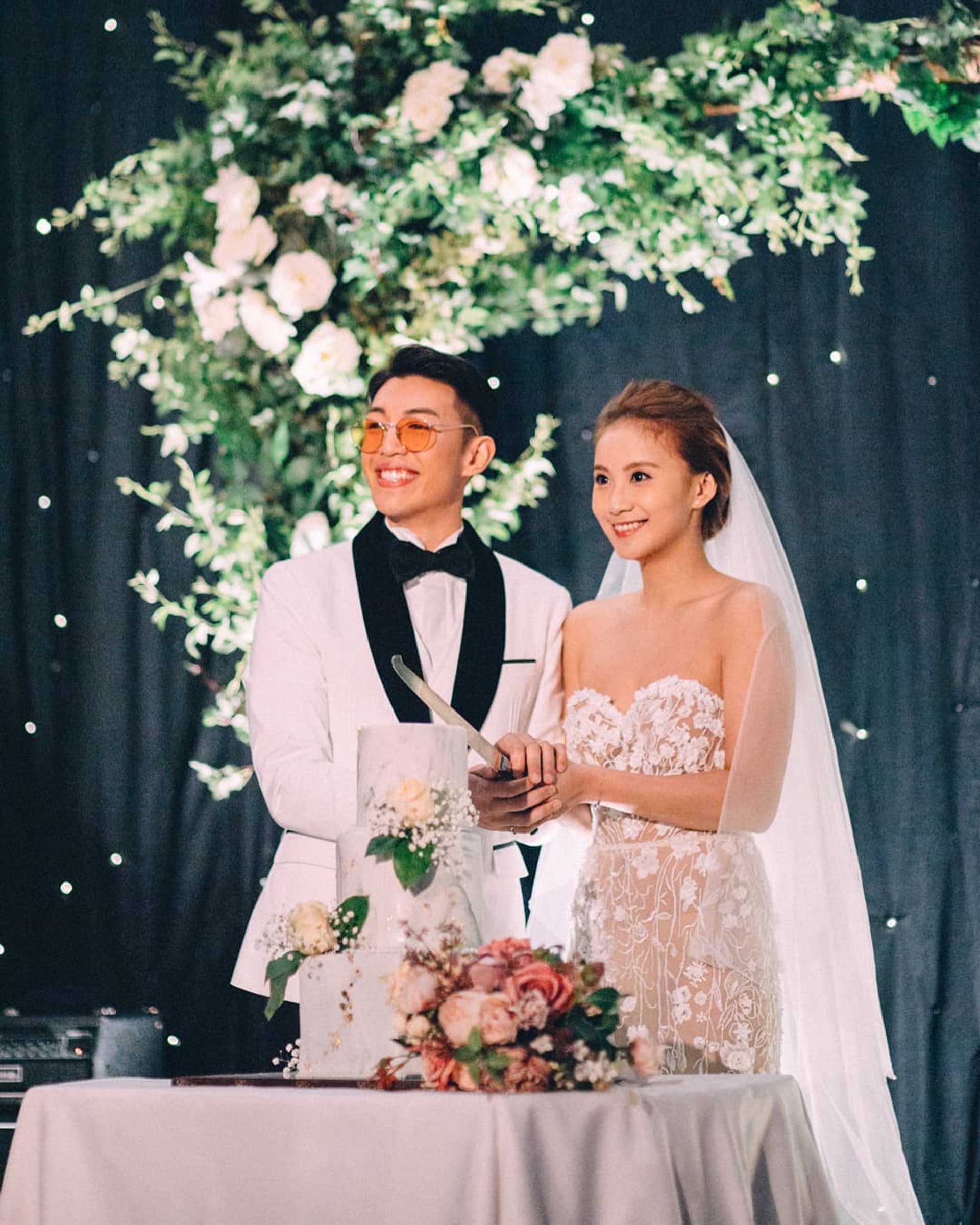 林師傑同太太歐陽巧瑩好恩愛。