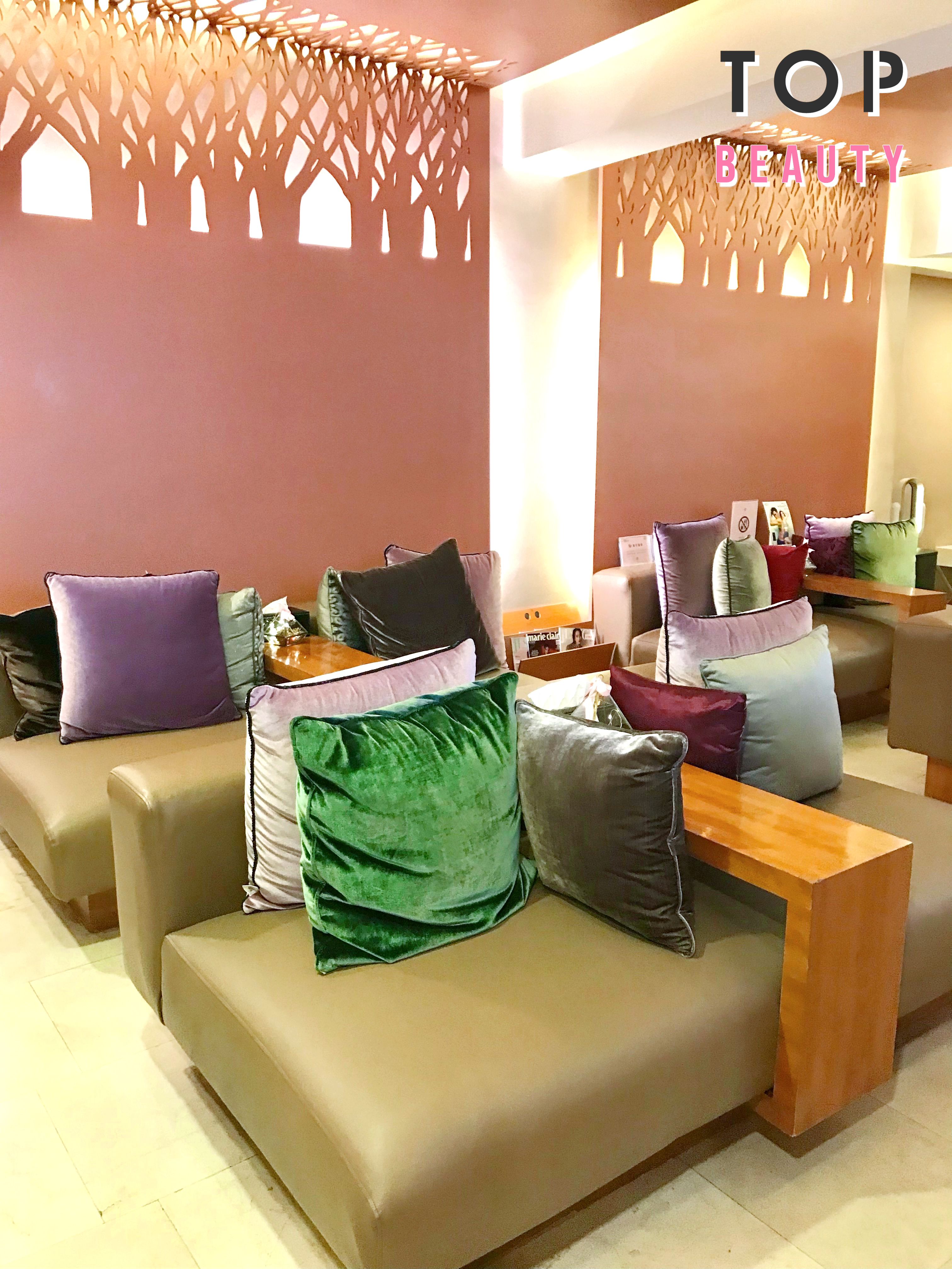 Evie Beauté其中一個的休息等候區。