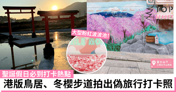 【假日好去處】聖誕必到打卡熱點!到港版鳥居、冬櫻步道拍出偽旅行打卡照!