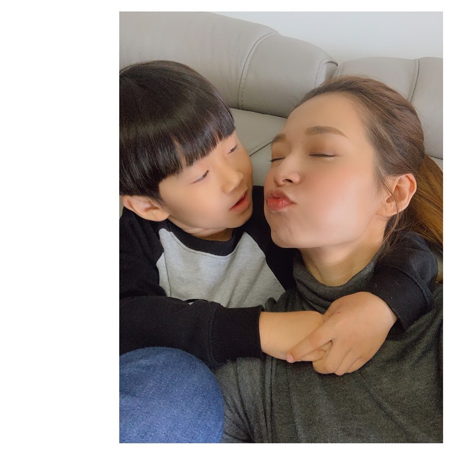 兒子小蟹籽是她的心肝寶貝